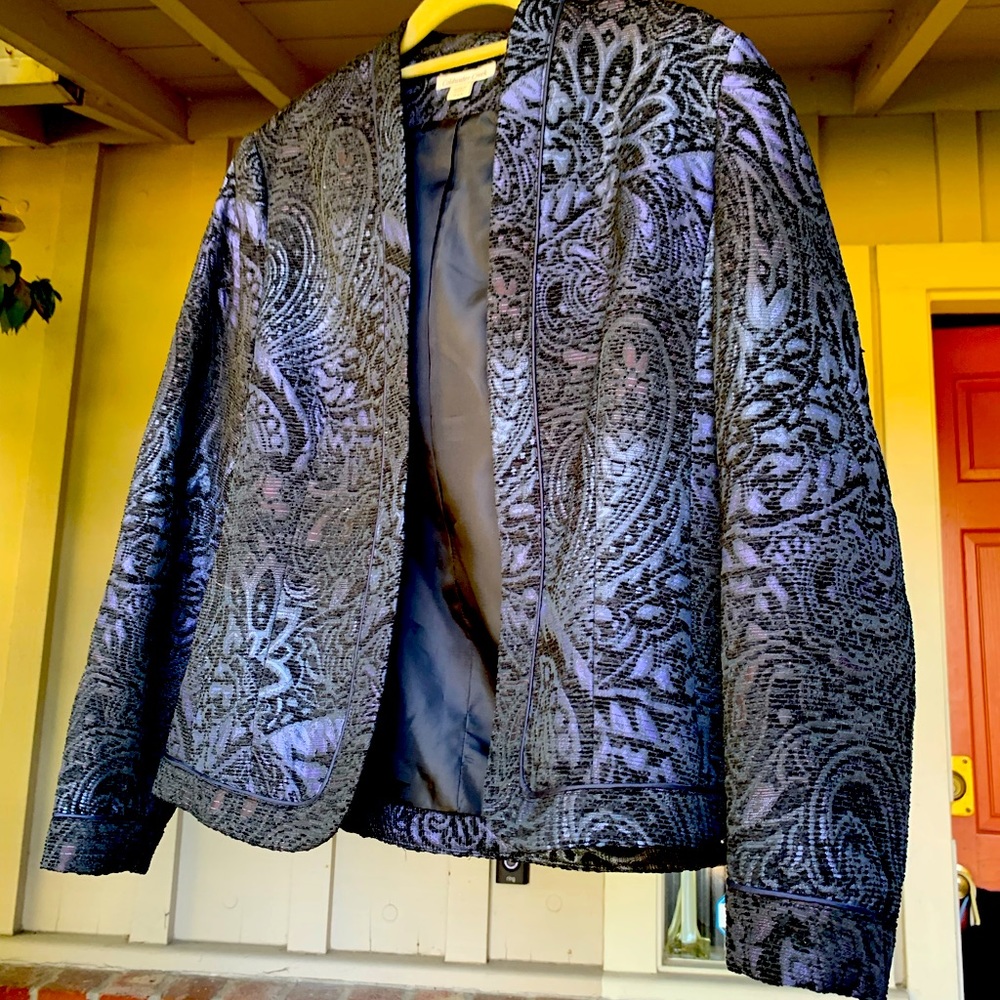 Coldwater Creek open front blazer jacket lined